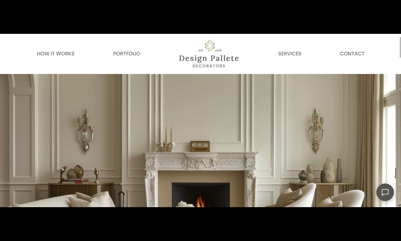 Design Pallete Decorators website preview